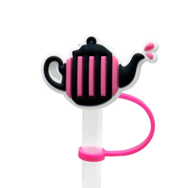 Wholesale of 10pcs Cute Silicone Straw Sets